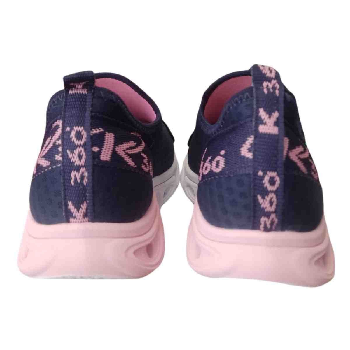 Tênis Running Infantil Kidy Marinho Rosa Azul Marinho 7