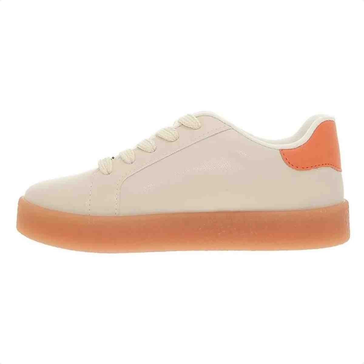Tênis Casual Infantil Molekinha Branco Off Dourado Branco 3