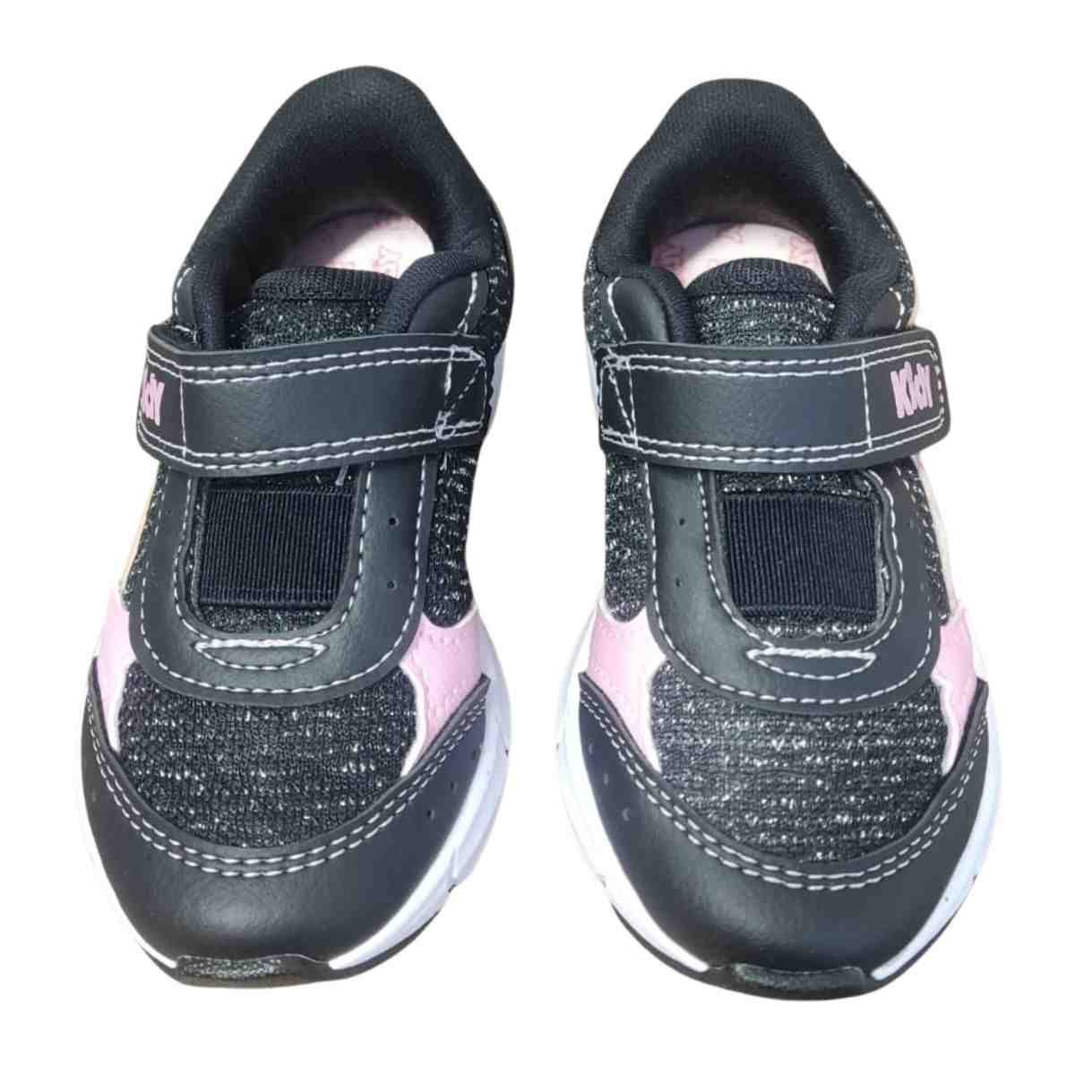 Tênis Running Infantil Kidy Preto Rosa Preto/Rosa 5