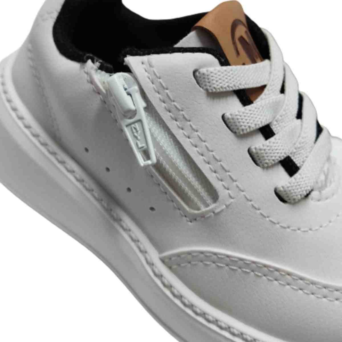 Tênis Casual Infantil Molekinho Branco Branco 6