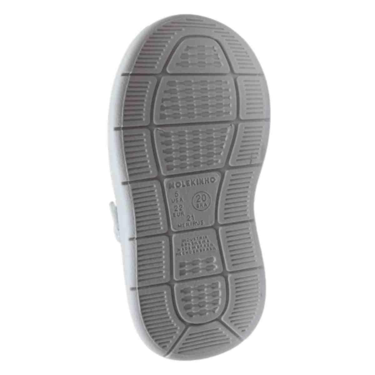 Tênis Casual Infantil Molekinho Branco Branco 7
