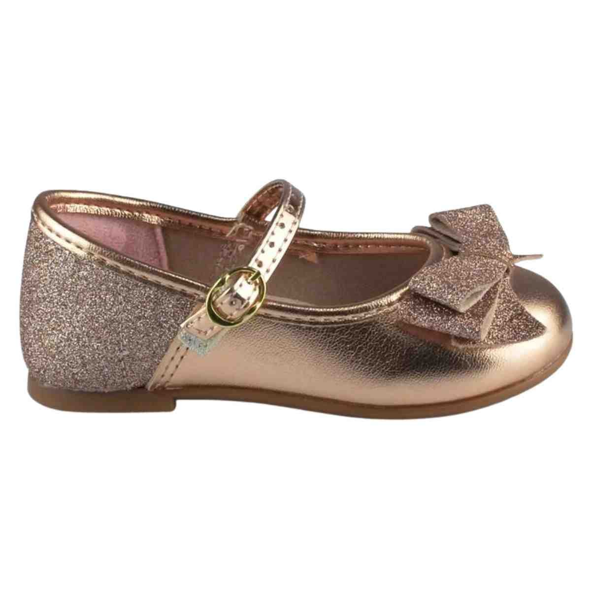 Sapatilha Infantil Molekinha Ouro Rosado