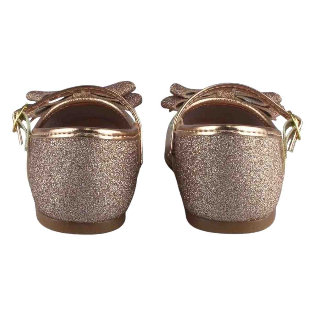 Sapatilha Infantil Molekinha Ouro Rosado Rose Gold 7