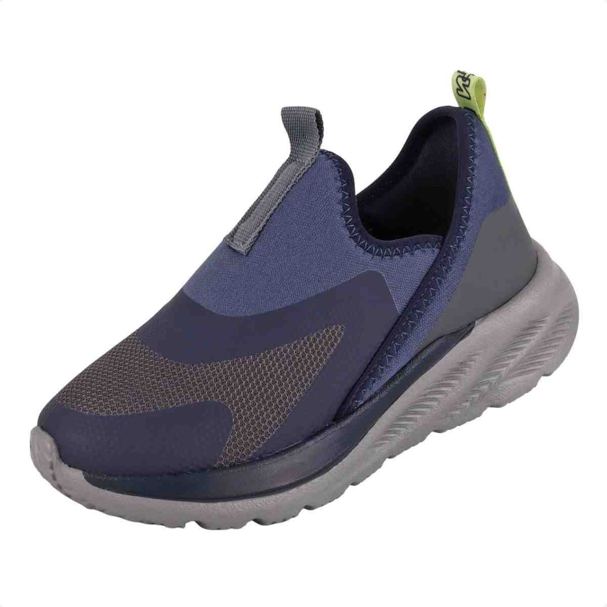 Tênis Running Infantil Klin Chumbo Grafite Azul 3
