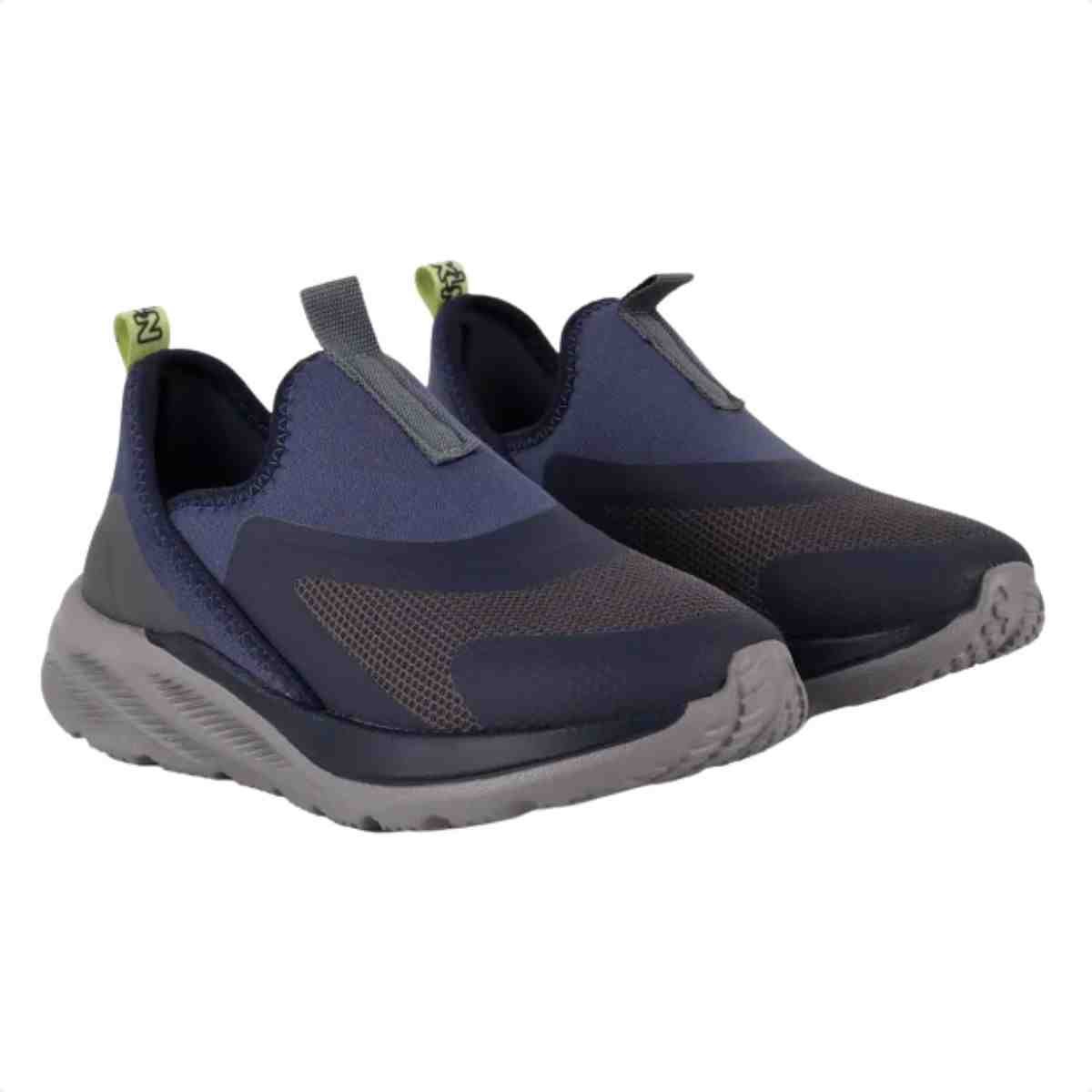 Tênis Running Infantil Klin Chumbo Grafite Azul 4
