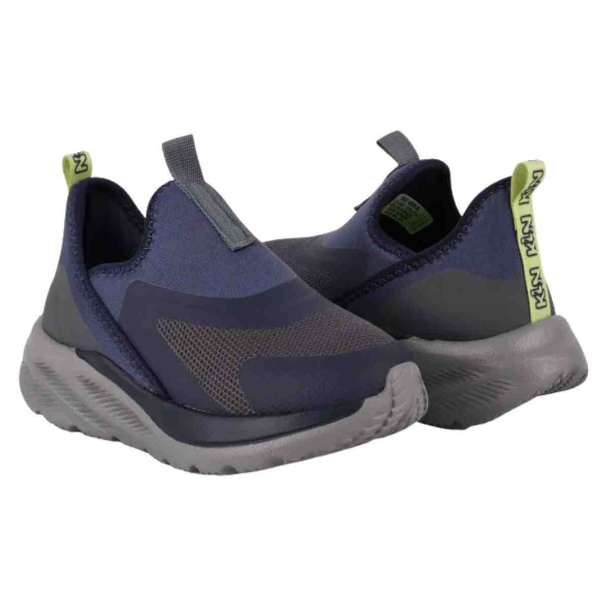 Tênis Running Infantil Klin Chumbo Grafite Azul 5