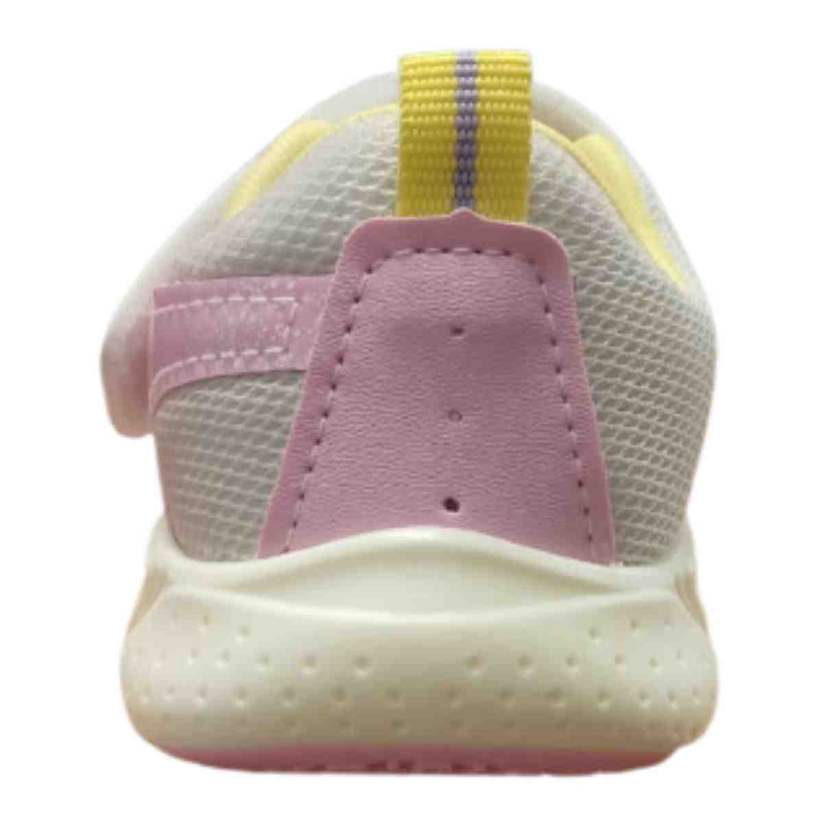 Tênis Running Infantil Kidy  Branco Rosa Branco 6