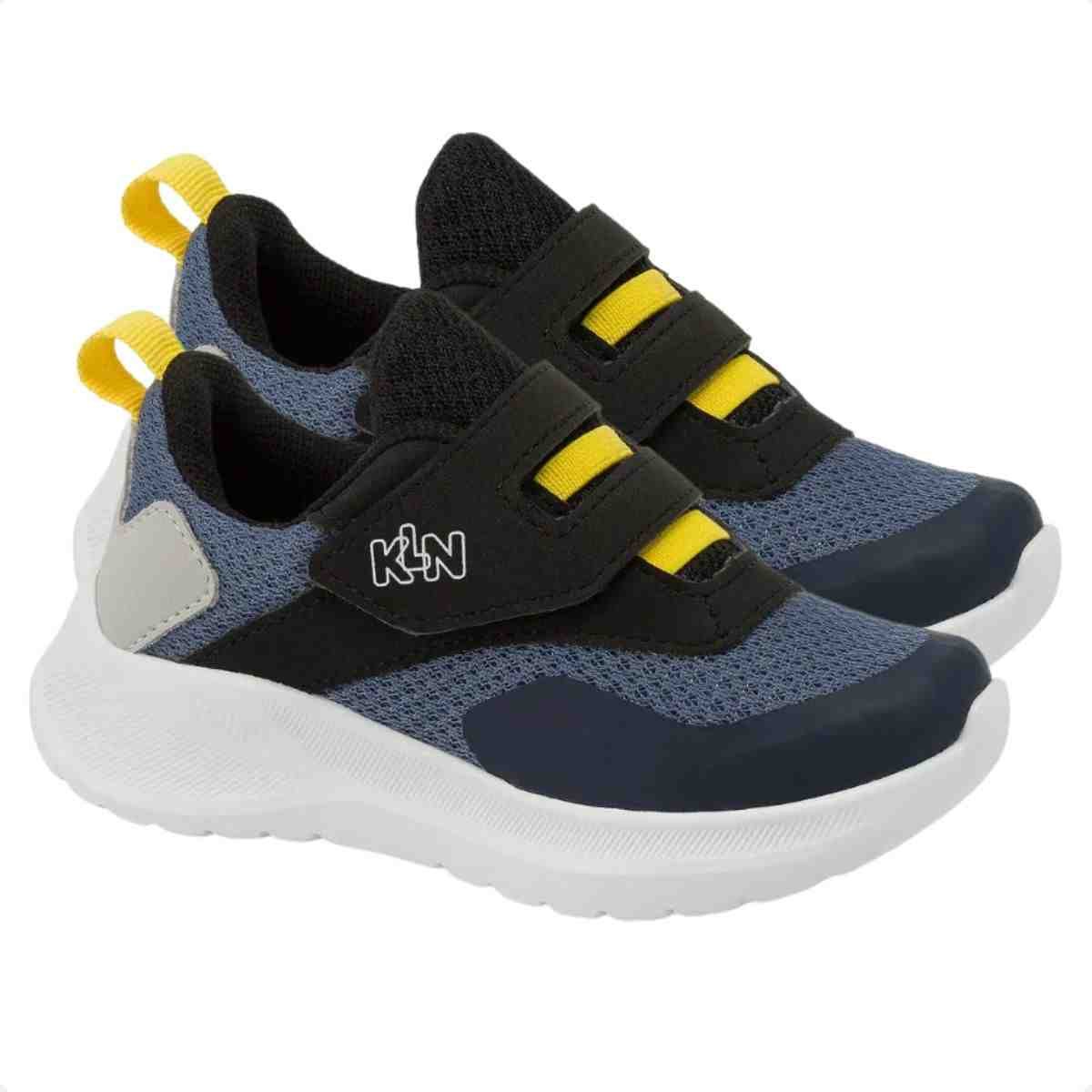 Tênis Running Infantil Klin  Chumbo Preto Gelo Azul 2
