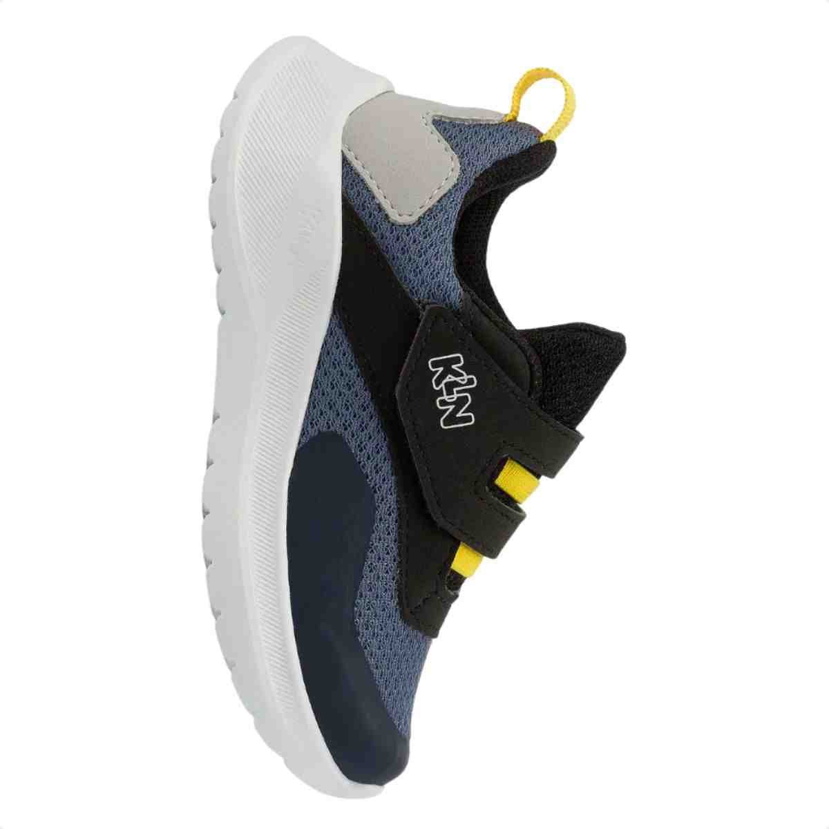 Tênis Running Infantil Klin  Chumbo Preto Gelo Azul 4