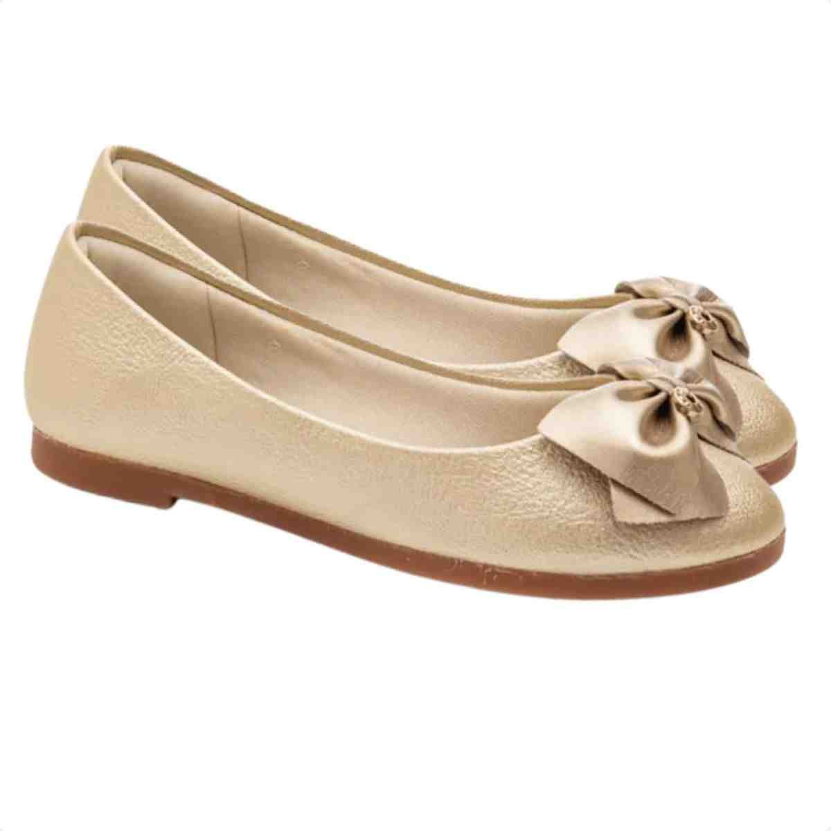 Sapatilha Infantil Klin  Dourada Dourado 3