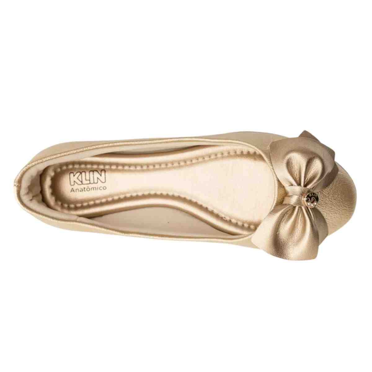 Sapatilha Infantil Klin  Dourada Dourado 6