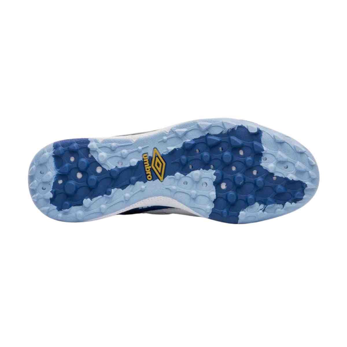 Chuteira Society Masculina Umbro Ada Master Class Pro Bump Branca E Azul Branco/Azul 4