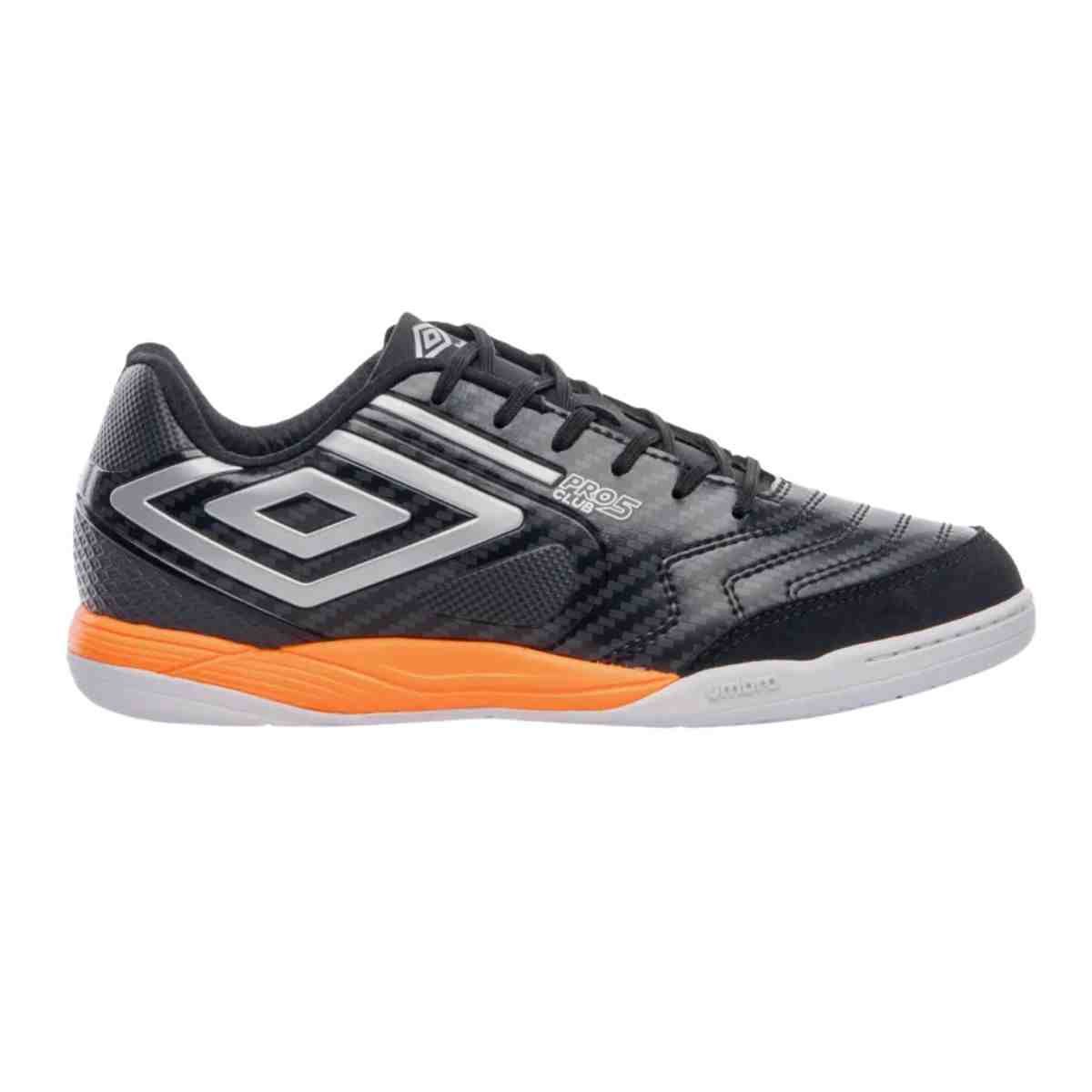 Chuteira Indoor Masculina Umbro Pro 5 Bump Club Preta Preto 1