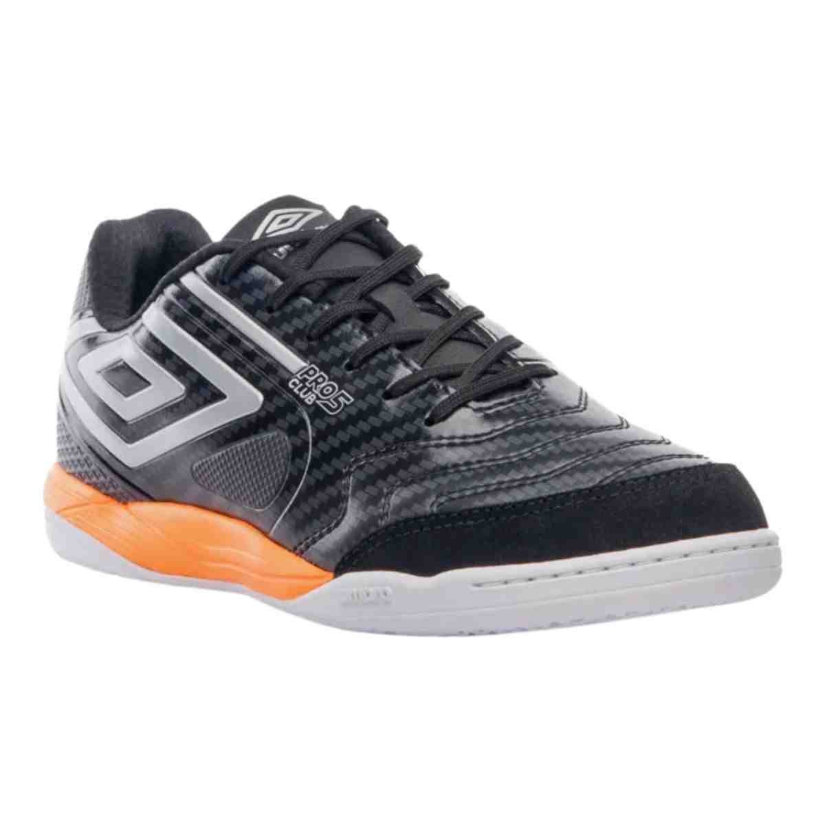 Chuteira Indoor Masculina Umbro Pro 5 Bump Club Preta Preto 2