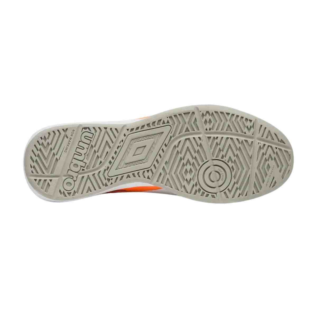 Chuteira Indoor Masculina Umbro Fifty Vi Branco E Laranja Branco 4