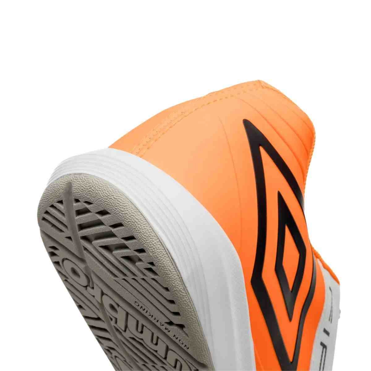 Chuteira Indoor Masculina Umbro Fifty Vi Branco E Laranja Branco 5