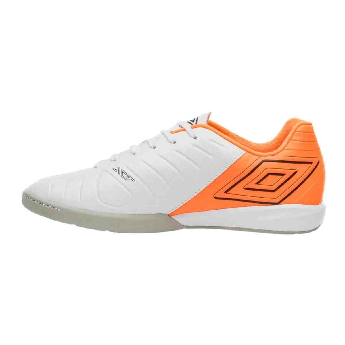 Chuteira Indoor Masculina Umbro Fifty Vi Branco E Laranja Branco 6