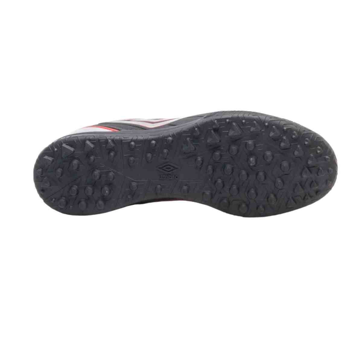 Chuteira Society Masculina Umbro Attak Iii Preta E Vermelha Preto 4
