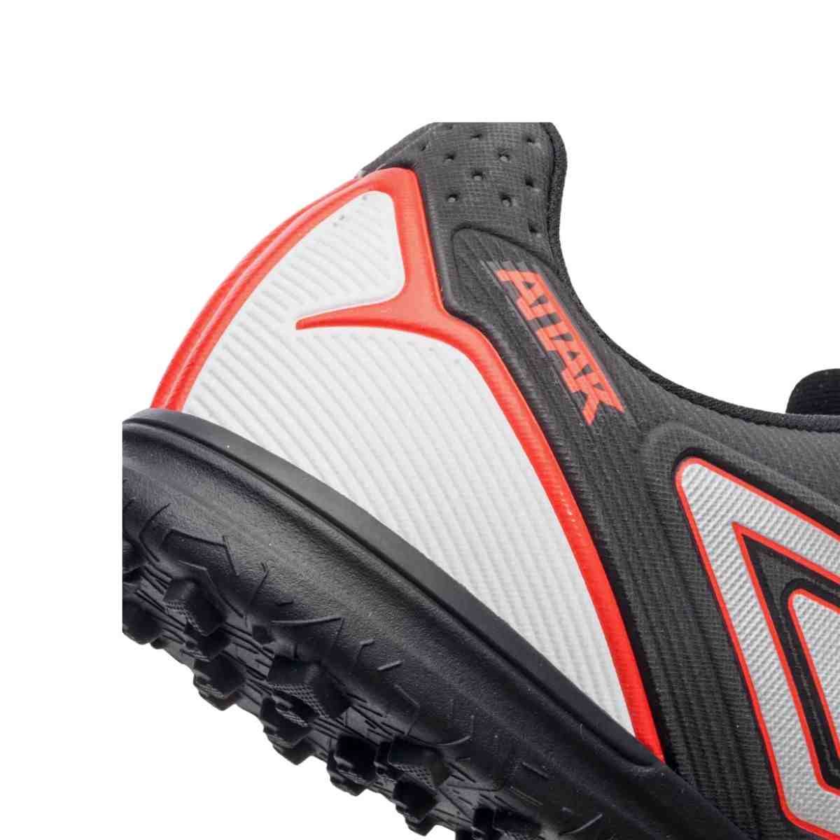 Chuteira Society Masculina Umbro Attak Iii Preta E Vermelha Preto 5