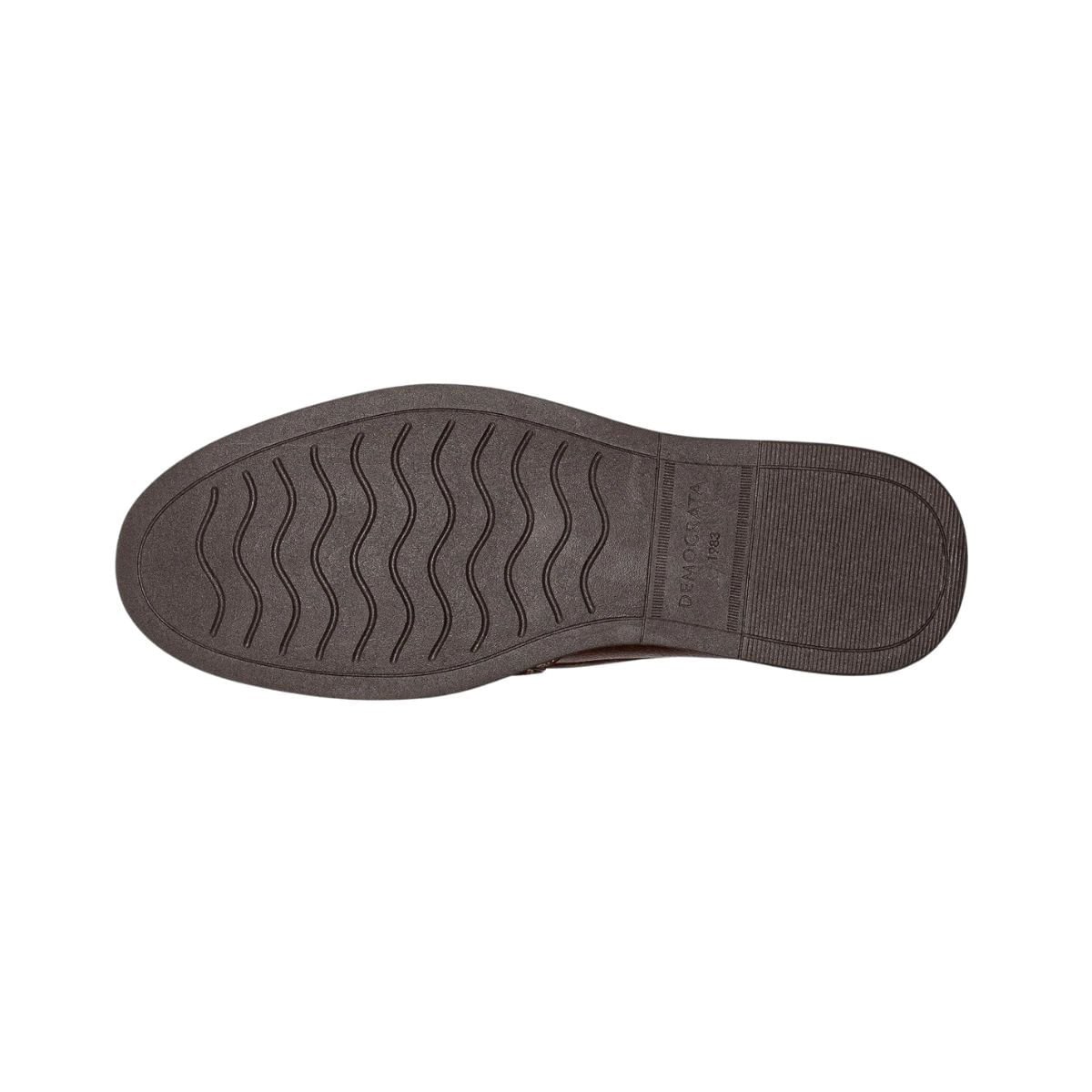 Sapato Mocassim Masculino Democrata Nash Marrom Marrom 5
