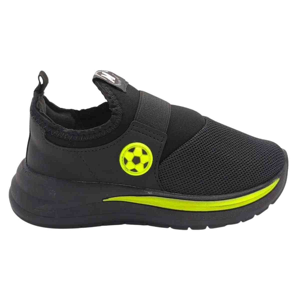 Tênis Casual Infantil Molekinho Preto Verde