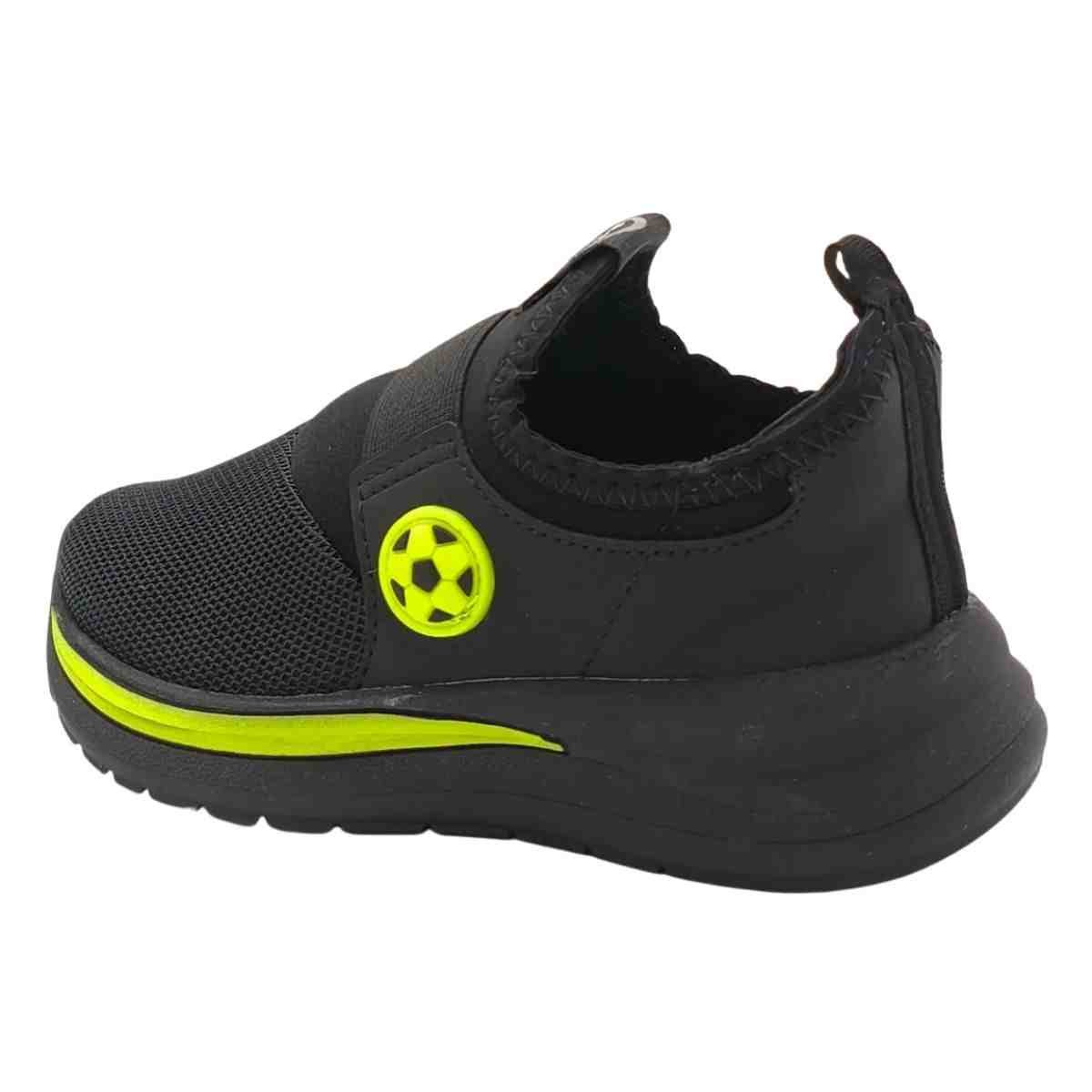 Tênis Casual Infantil Molekinho Preto Verde Preto 5