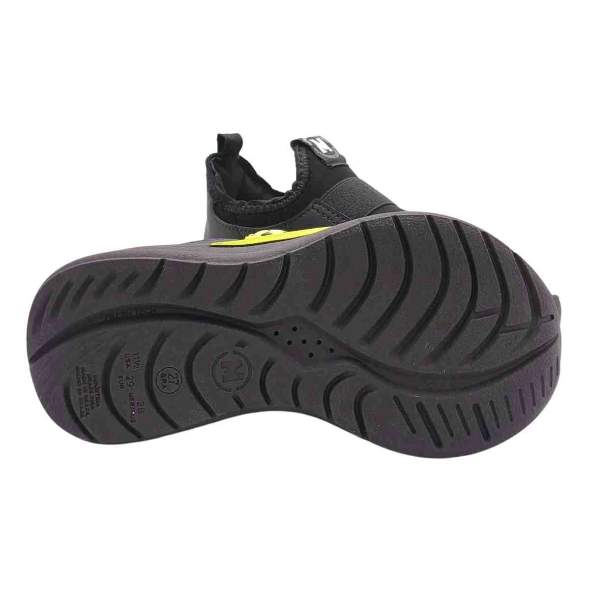 Tênis Casual Infantil Molekinho Preto Verde Preto 6