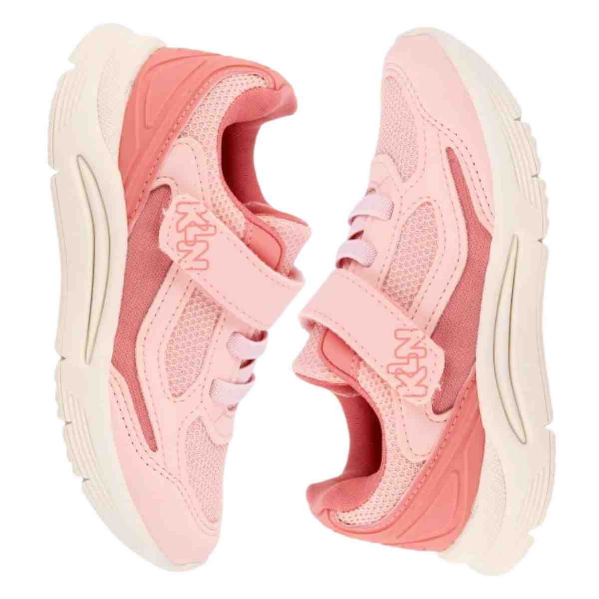 Tênis Running Infantil Klin Rosa Flor Coral Candy Rosa 6