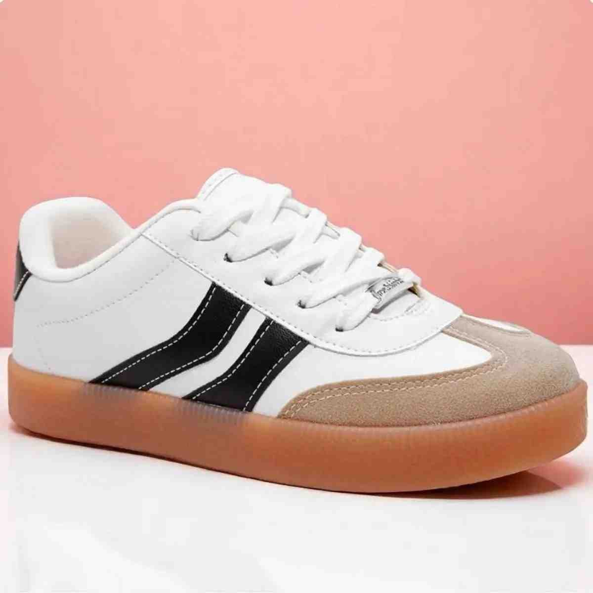 Tênis Casual Infantil Molekinha Branco Off Preto Branco 2