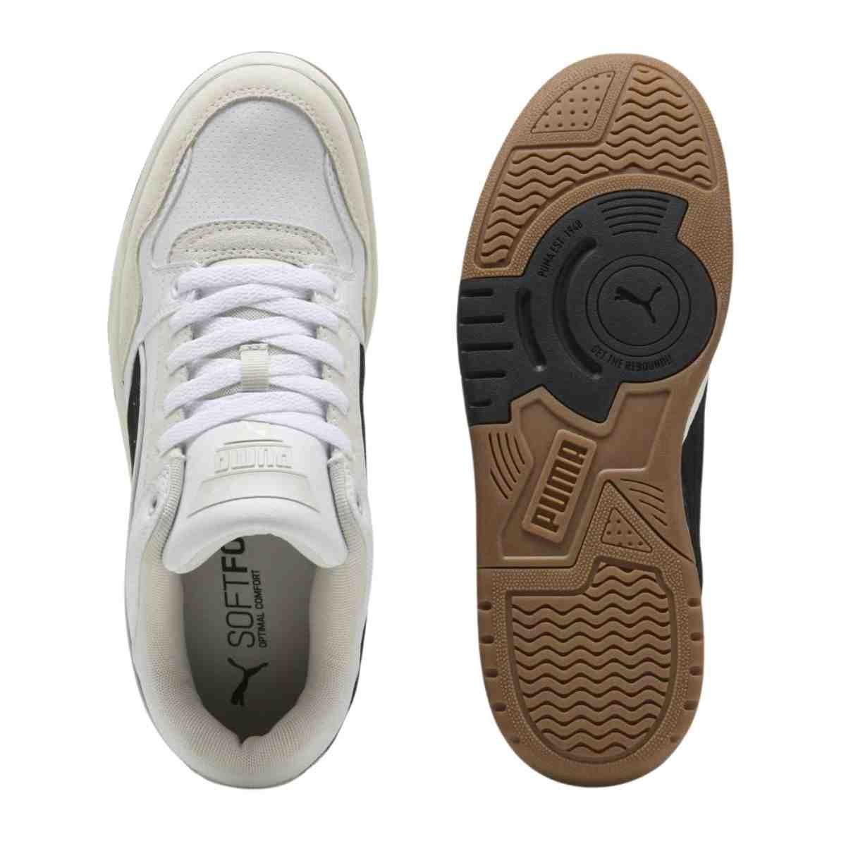 Tênis Street Masculino Puma Rebound Retro Sd Branco Branco 3