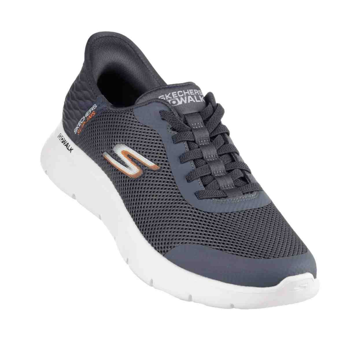 Tênis Corrida Masculino Skechers Go Walk Flex - Hands Cinza Cinza 2