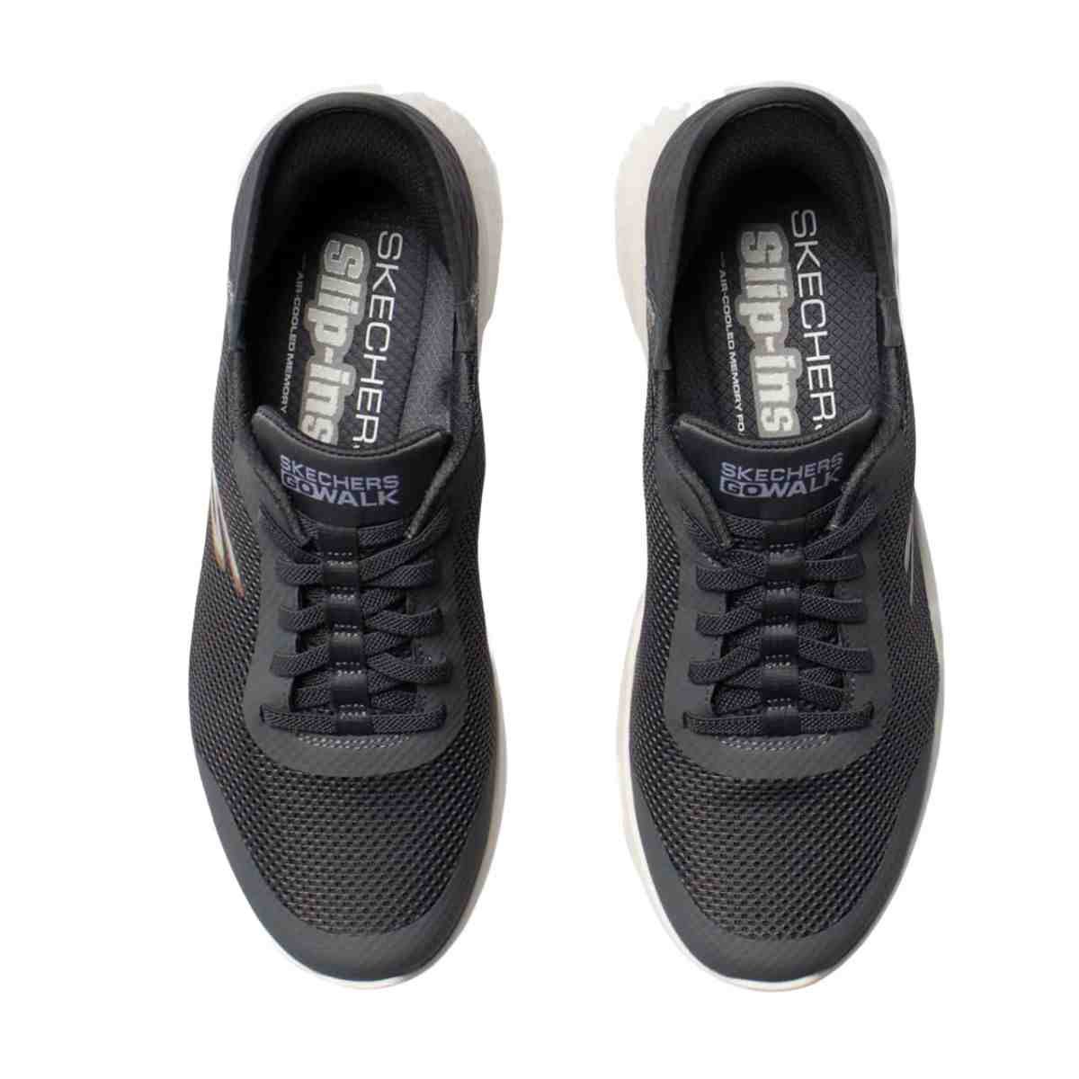 Tênis Corrida Masculino Skechers Go Walk Flex - Hands Cinza Cinza 6
