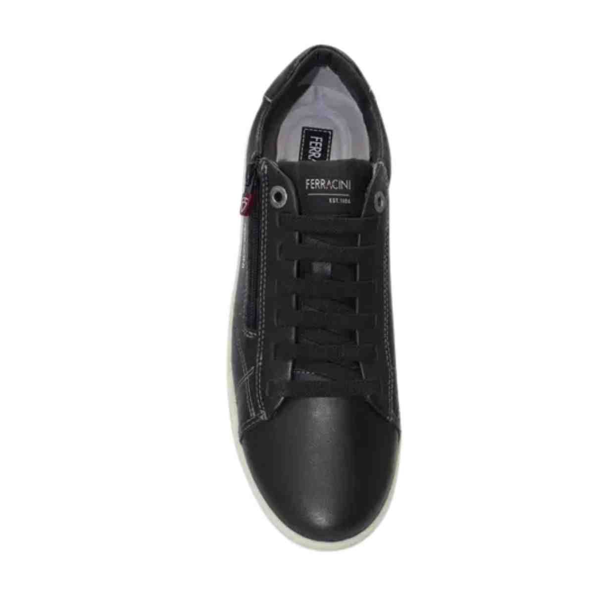 Sapatênis Masculino Ferracini Vox Em Couro Preto Preto 4
