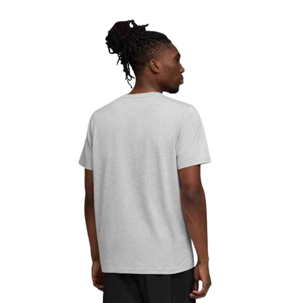Camiseta Masculina Puma Polo Mesclada Treino Essentials Cinza Cinza 3
