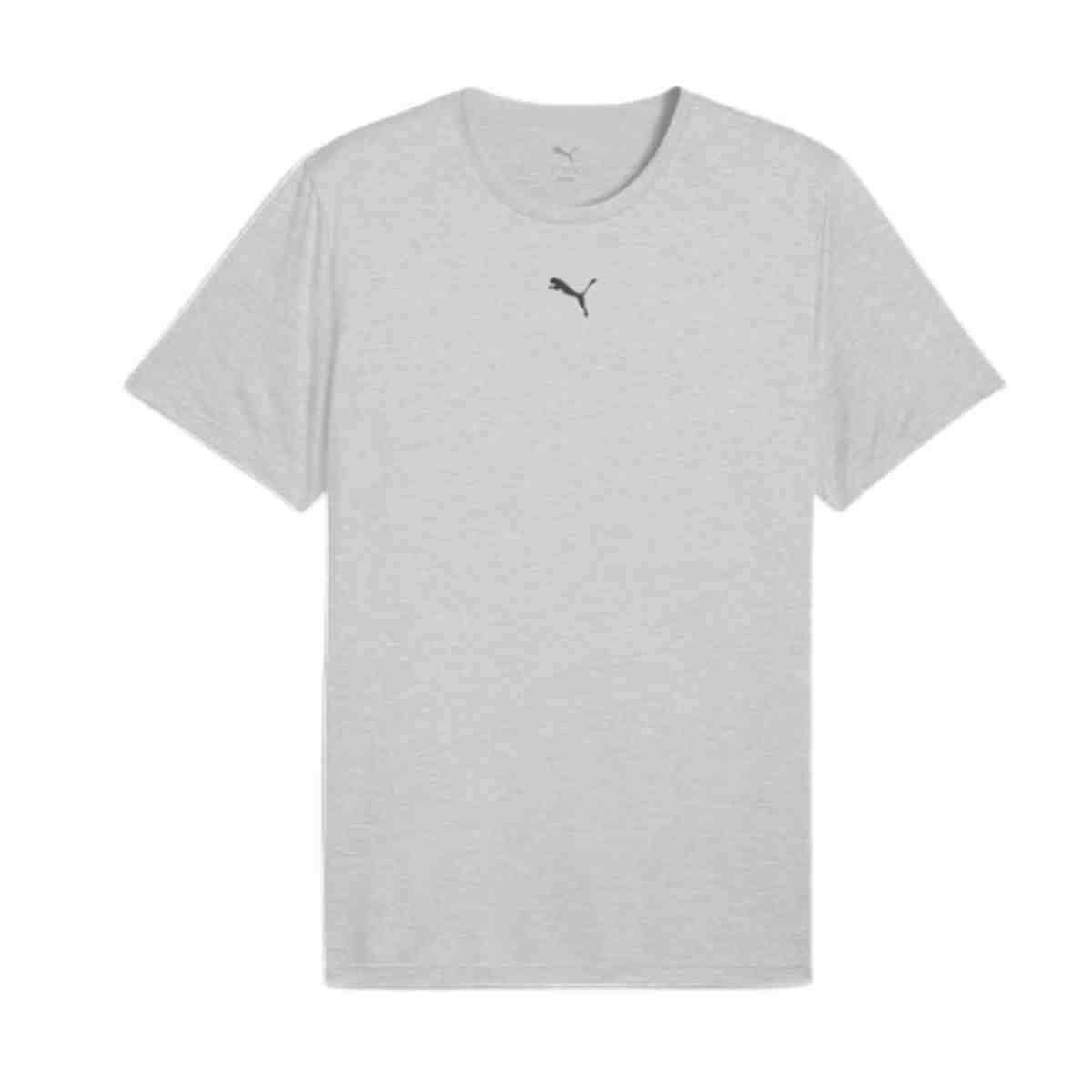 Camiseta Masculina Puma Polo Mesclada Treino Essentials Cinza Cinza 4