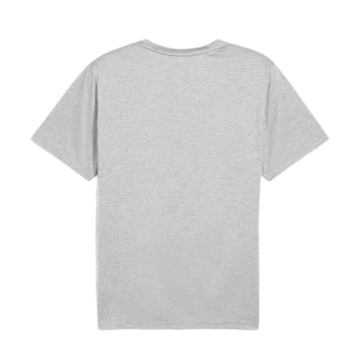 Camiseta Masculina Puma Polo Mesclada Treino Essentials Cinza Cinza 5