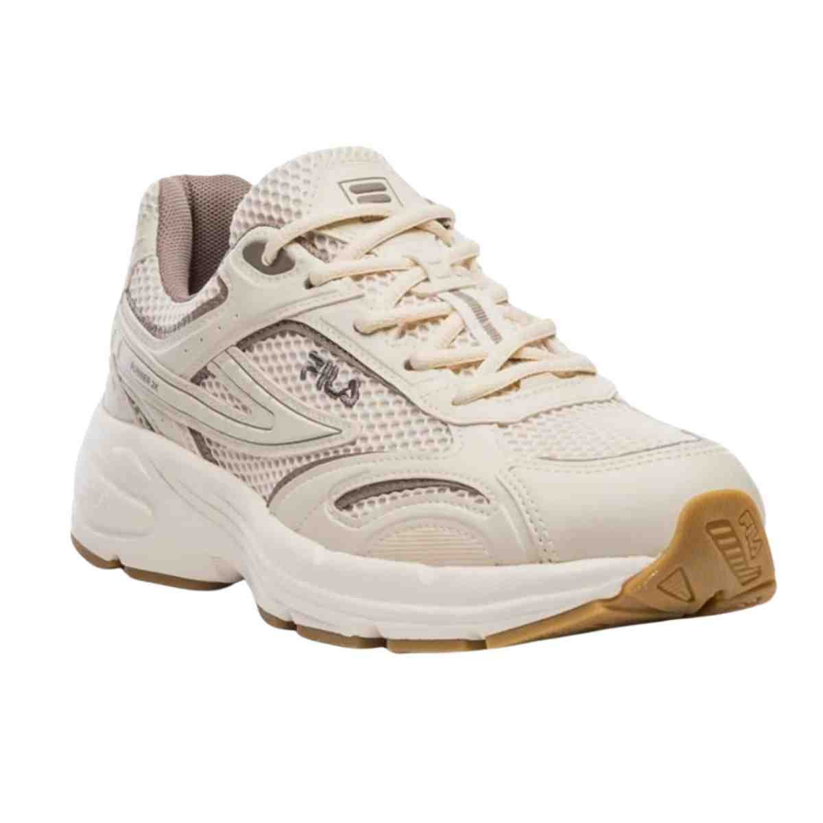 Tênis Corrida Feminino Fila Runner 2k Bege Bege 2