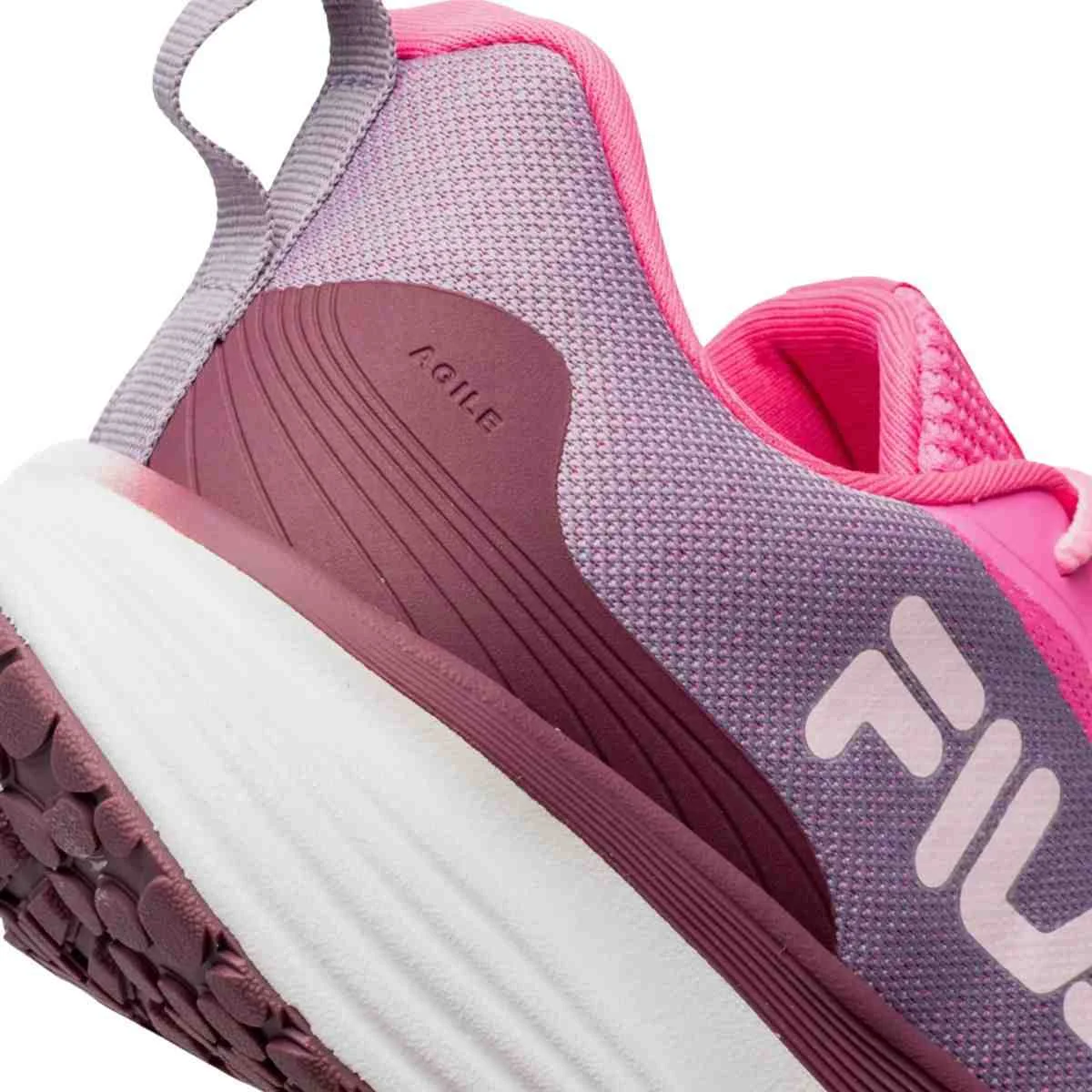 Tênis Corrida Feminino Fila Agile Rosa Rosa 5