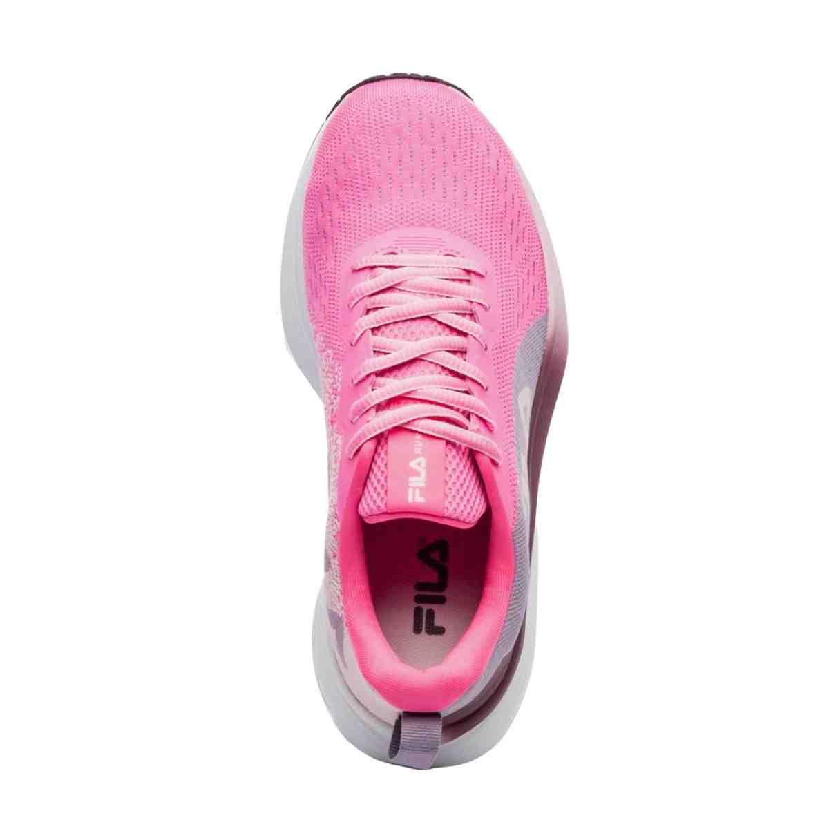 Tênis Corrida Feminino Fila Agile Rosa Rosa 3
