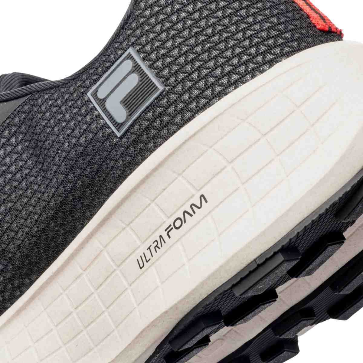Tênis Corrida Masculino Fila Skywind Preto E Laranja Preto 5