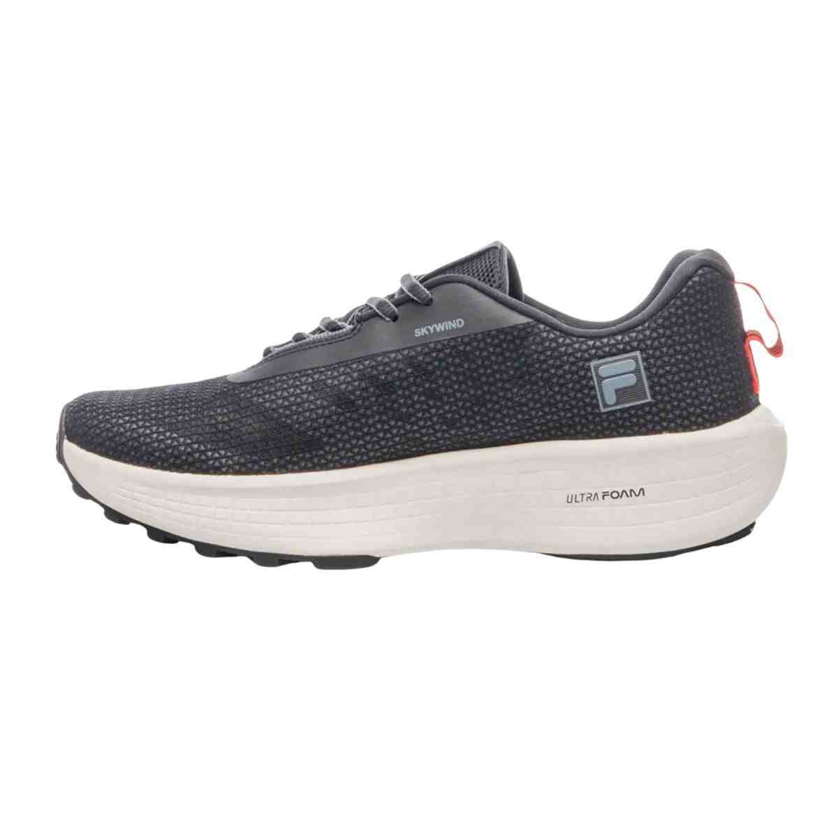 Tênis Corrida Masculino Fila Skywind Preto E Laranja Preto 6