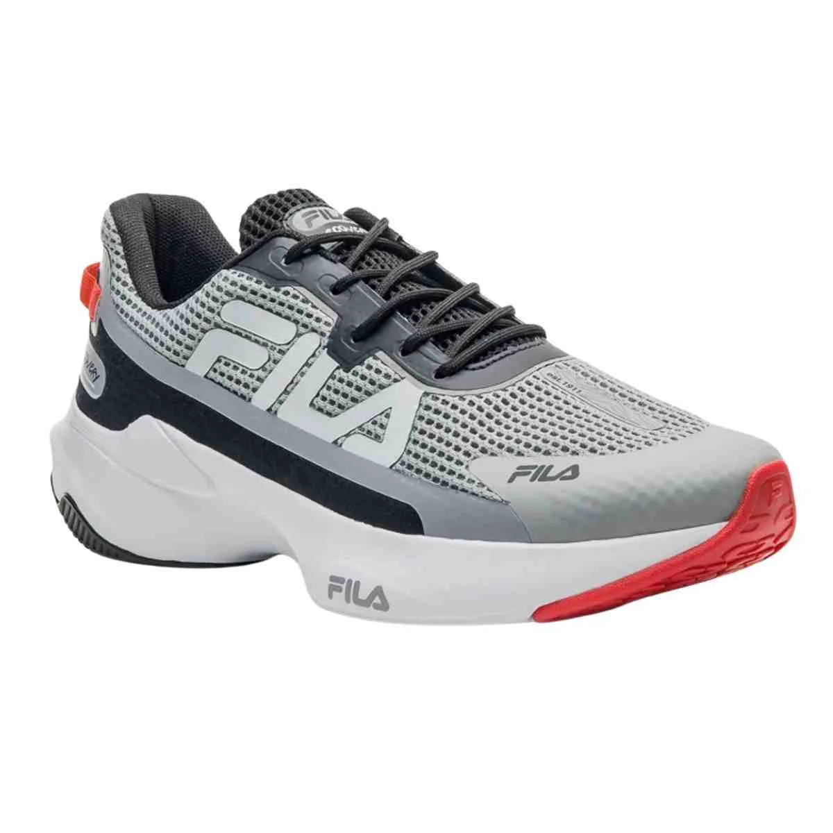 Tênis Corrida Masculino Fila Recovery Cinza Cinza 2