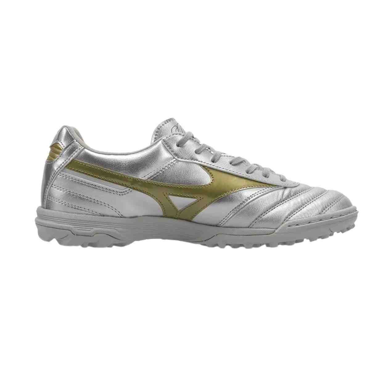 Chuteira Society Masculina Mizuno Morelia Ii Pro Prata Prata 3