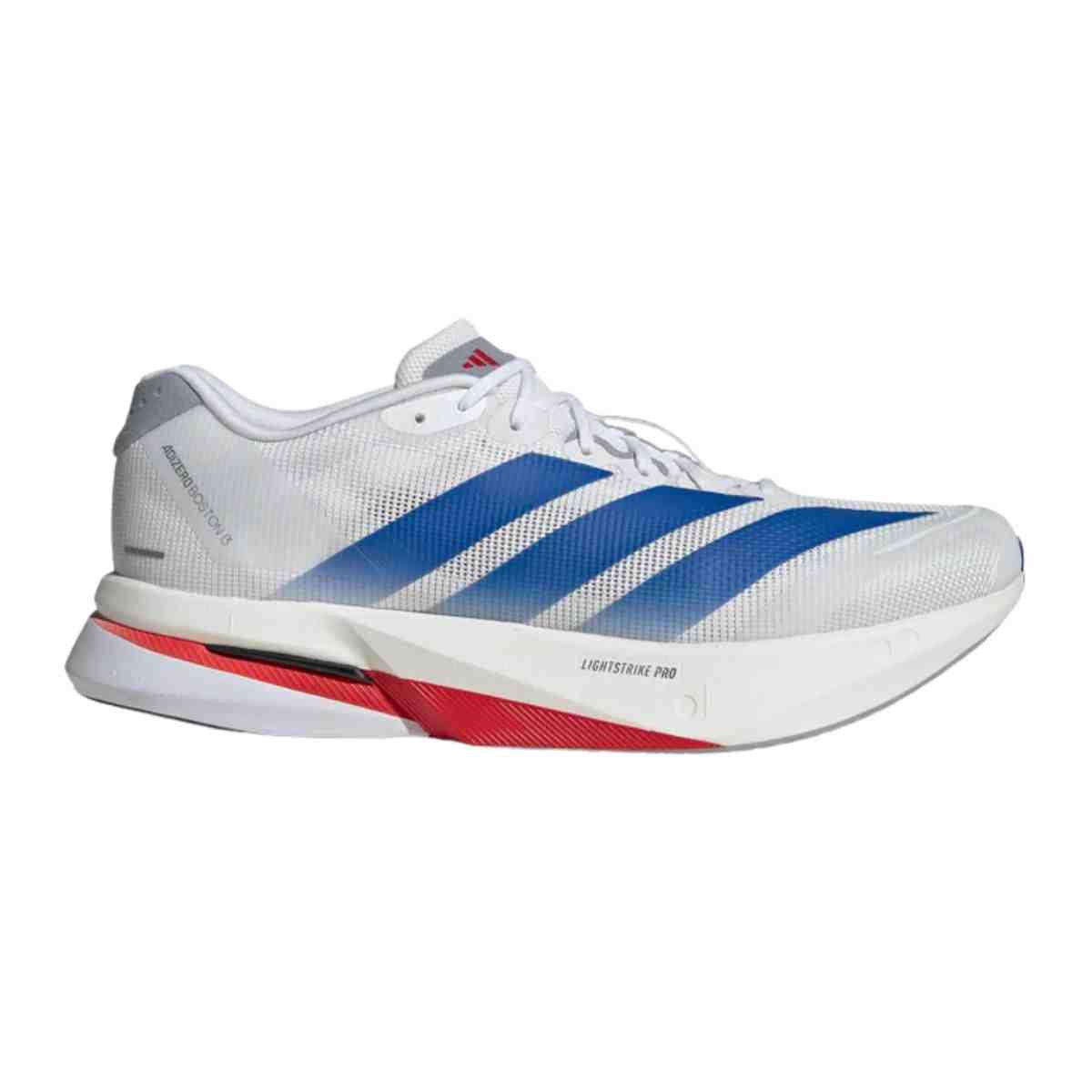 Tênis Corrida Masculino Adidas Adizero Boston 13 Branco E Azul