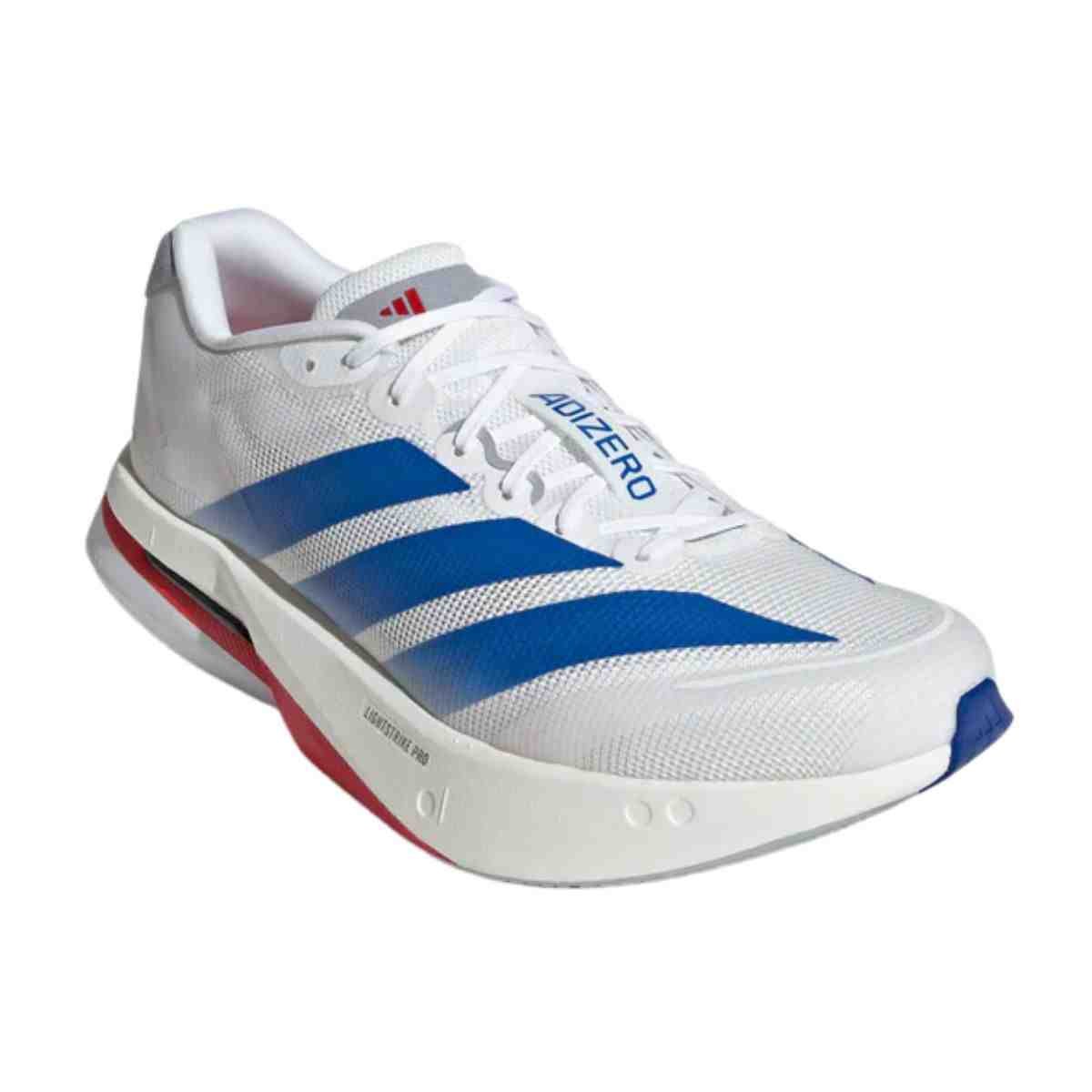 Tênis Corrida Masculino Adidas Adizero Boston 13 Branco E Azul Branco 2