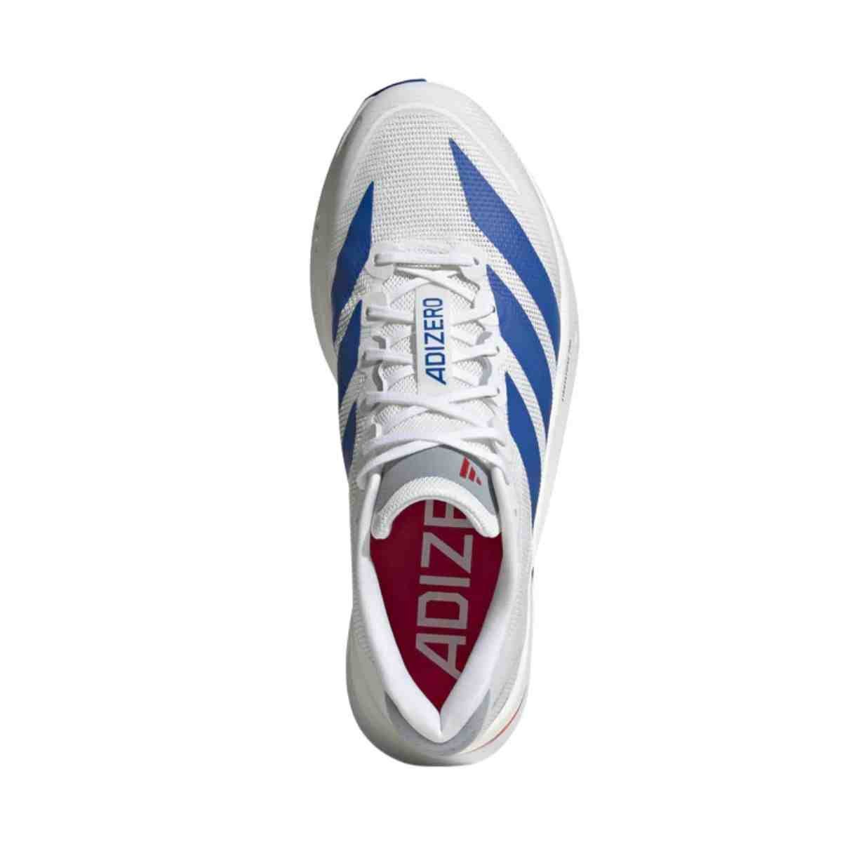 Tênis Corrida Masculino Adidas Adizero Boston 13 Branco E Azul Branco 3