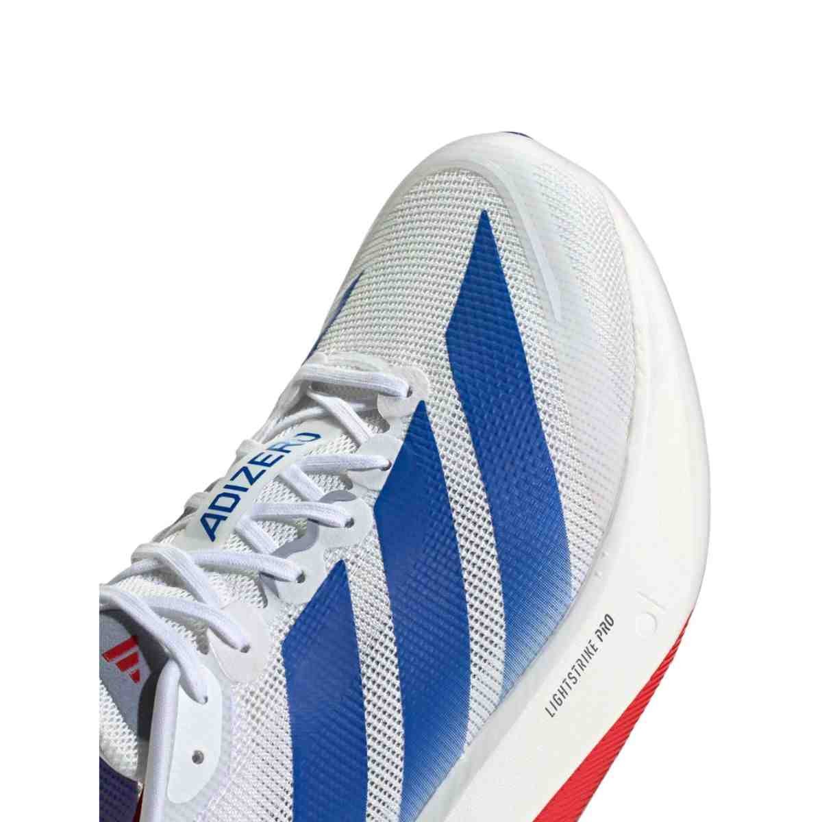 Tênis Corrida Masculino Adidas Adizero Boston 13 Branco E Azul Branco 6
