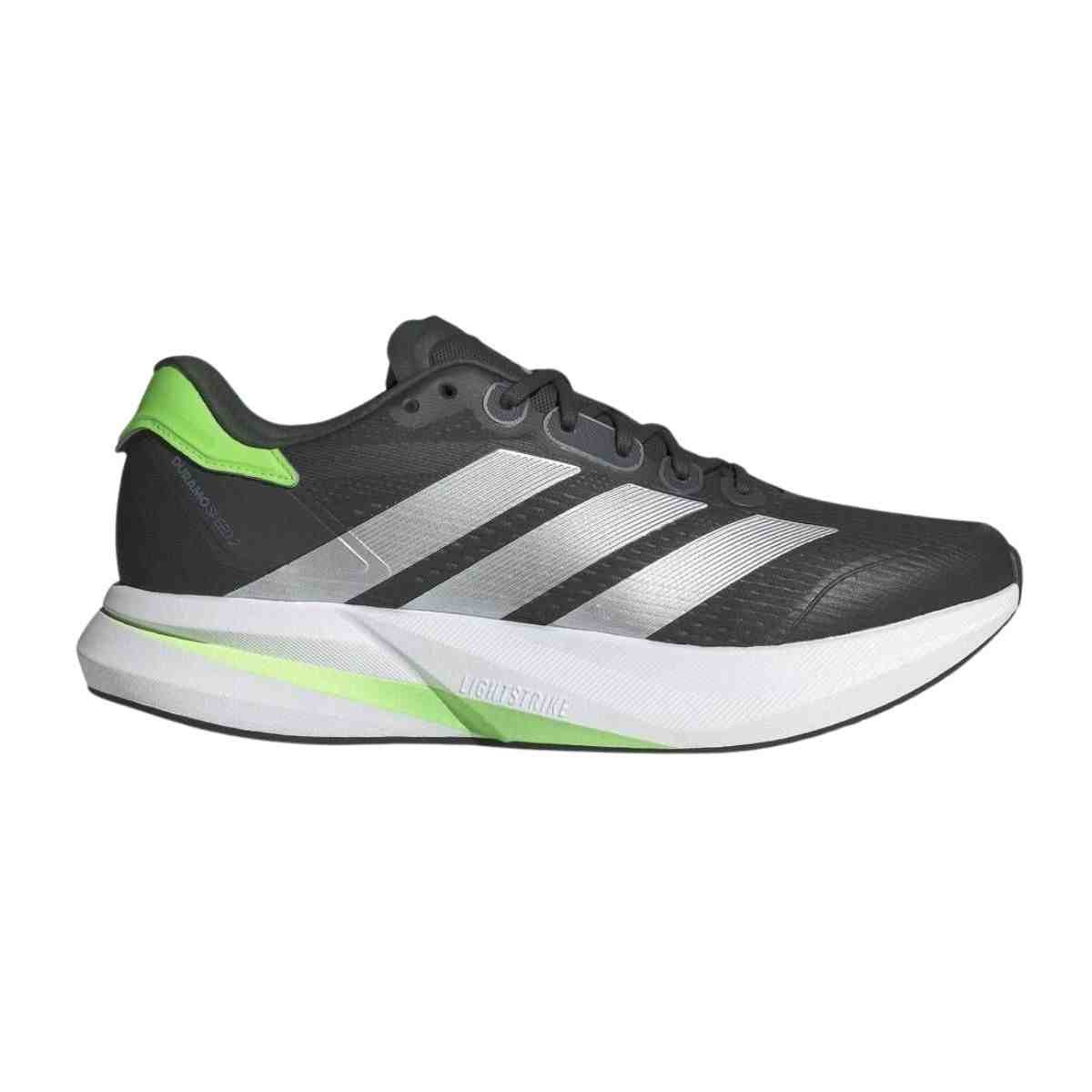 Tênis Corrida Masculino Adidas Duramo Speed 2 Chumbo E Verde