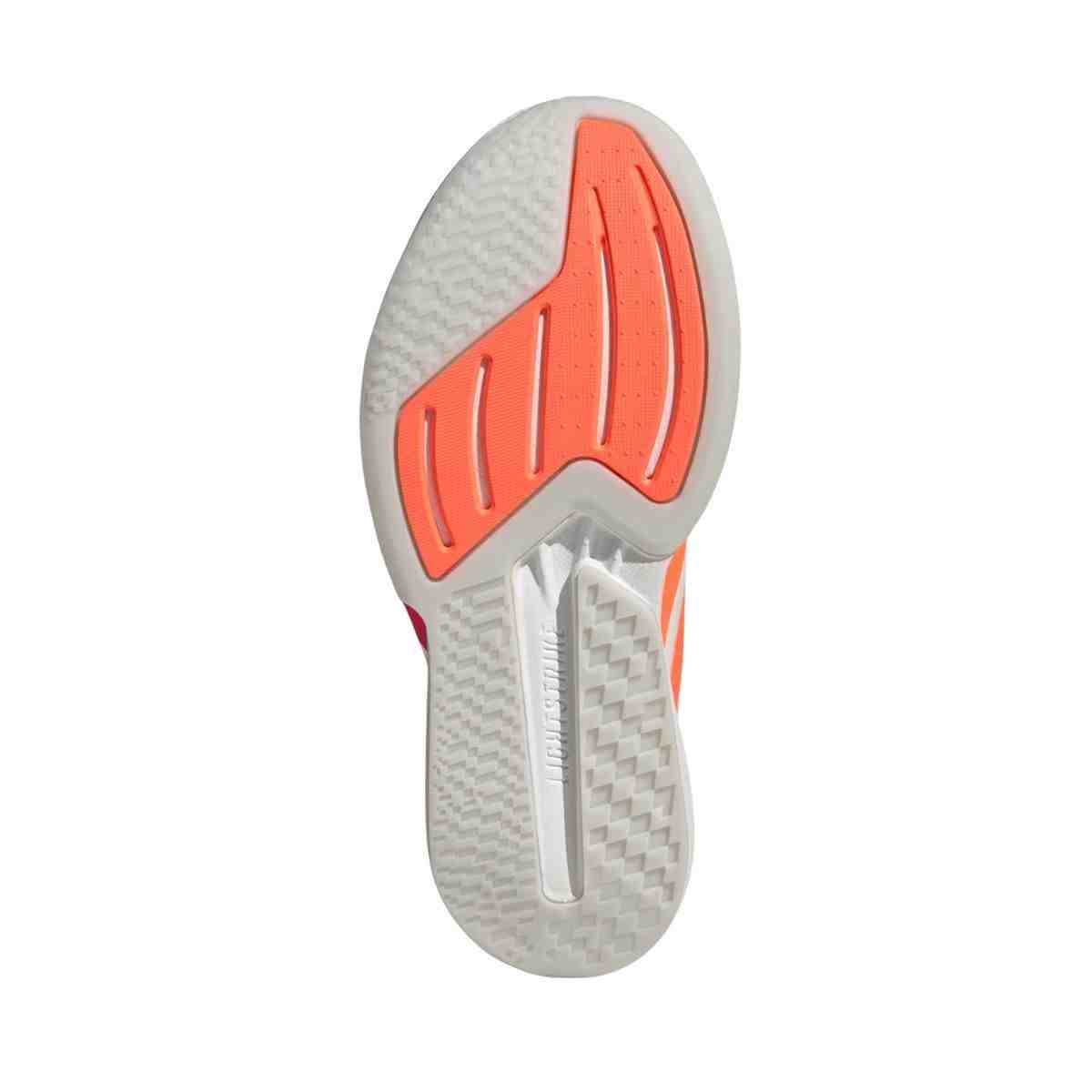 Tênis Corrida Feminino Adidas Duramo Speed 2 Branco E Laranja Bege 4