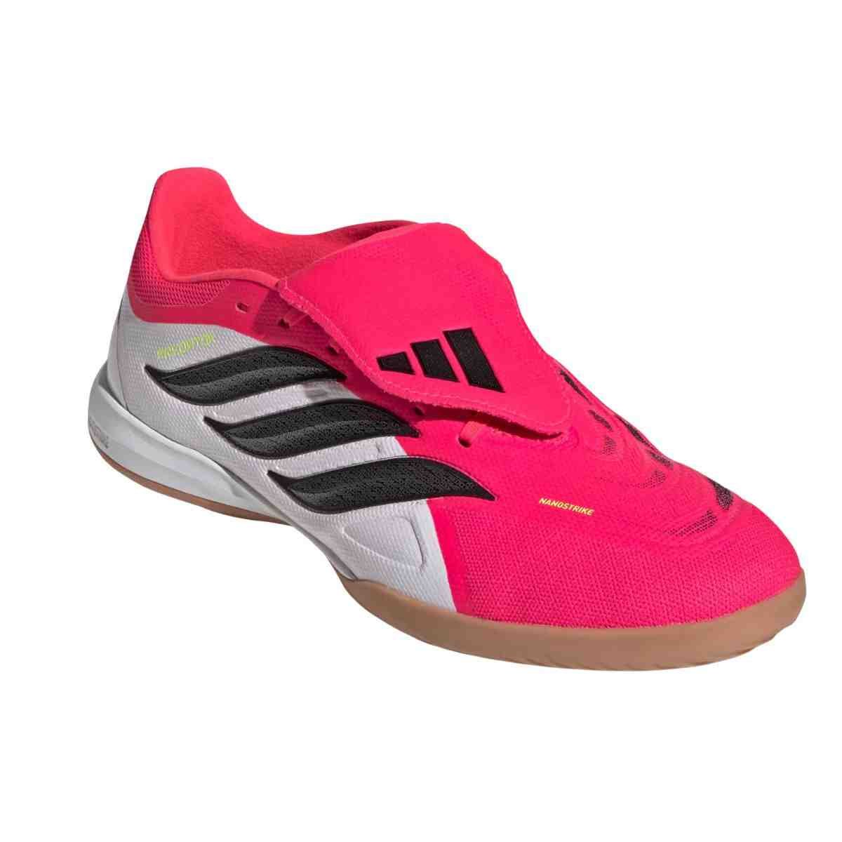 Chuteira Indoor Masculina Adidas Predator League Salao Lin Rosa Rosa/Branco 2